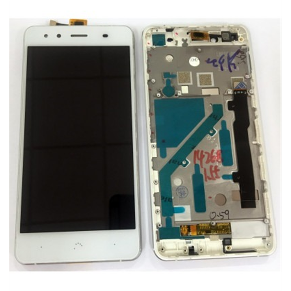 Bq Aquaris X5 FPC-S90723-1 pantalla lcd + tactil blanco + marco plata premium