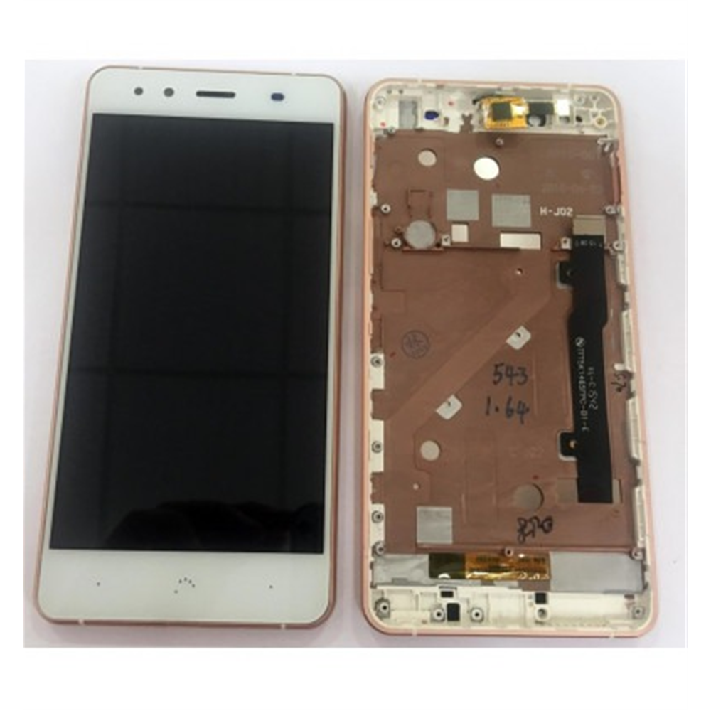 Bq Aquaris X5 TFT5K1465FPC-B1-E pantalla lcd + tactil blanco + marco rosa premium