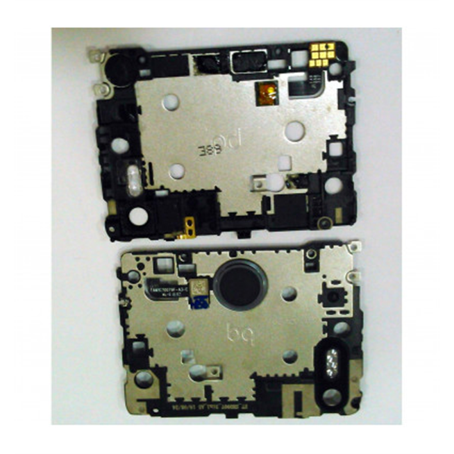 Tapa placa trasera negra para BQ Aquaris X5 Plus mas boton home mas lente camara