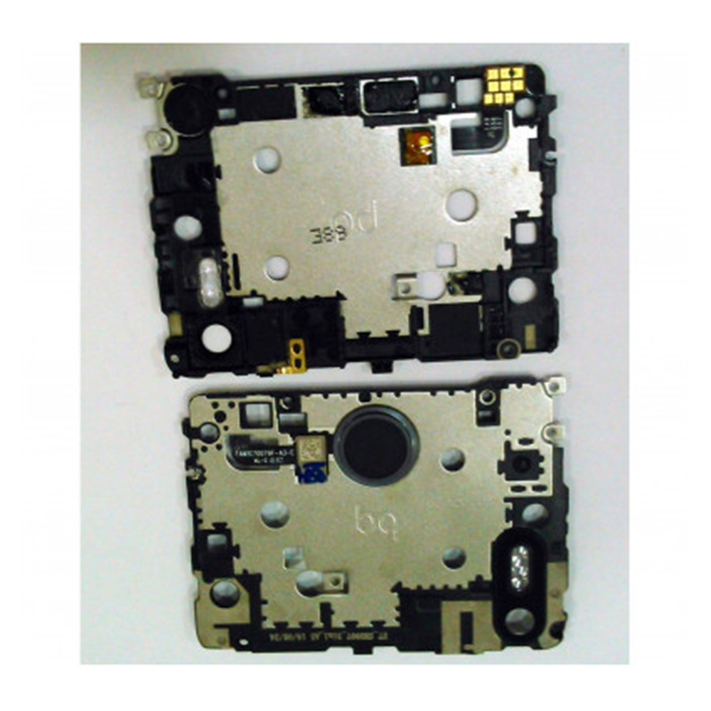Tapa placa trasera negra para BQ Aquaris X5 Plus mas boton home mas lente camara