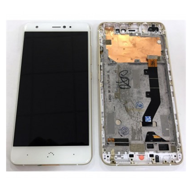 BQ Aquaris X Pro pantalla lcd + tactil blanco + marco dorado premium