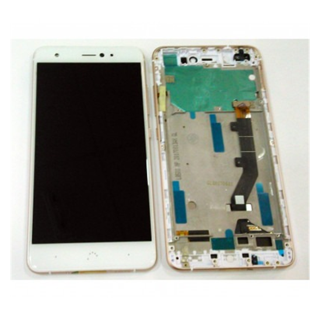 BQ Aquaris X Pro pantalla lcd + tactil blanco + marco rosa premium