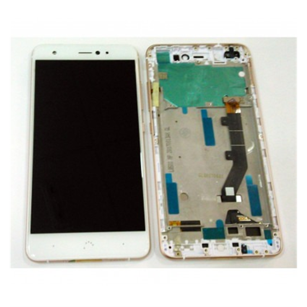 BQ Aquaris X Pro pantalla lcd + tactil blanco + marco rosa premium