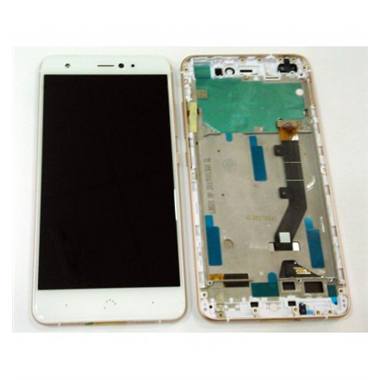 BQ Aquaris X Pro pantalla lcd + tactil blanco + marco rosa premium
