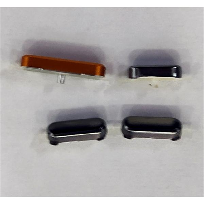 Set 4 botones negros para Caterpillar Cat S48c calidad premium
