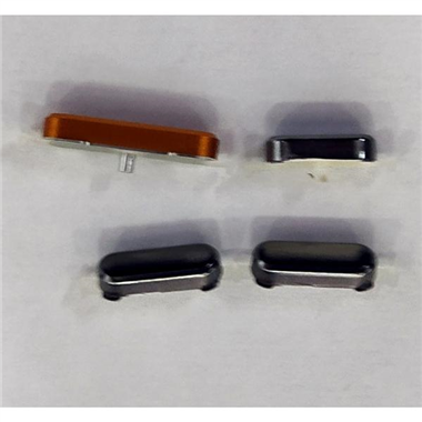 Set 4 botones negros para Caterpillar Cat S48c calidad premium