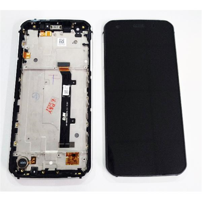 Pantalla lcd para Caterpillar Cat S52 mas tactil negro mas marco plata calidad premium