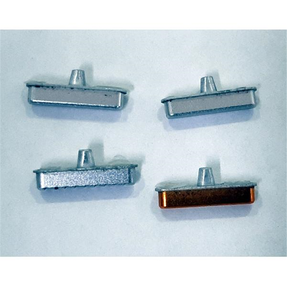 Set 4 botones platas para Caterpillar Cat S60 calidad premium