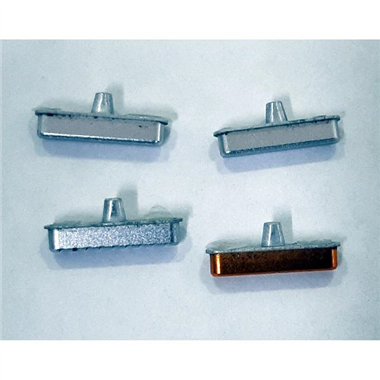 Set 4 botones platas para Caterpillar Cat S60 calidad premium