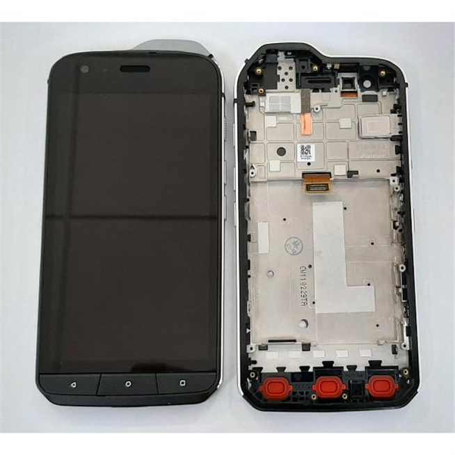 Caterpillar Cat S61 pantalla lcd + tactil negro + marco plata