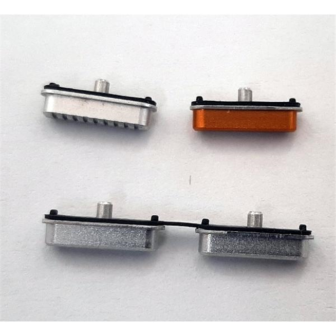 Set 4 botones platas para Caterpillar Cat s61 calidad premium