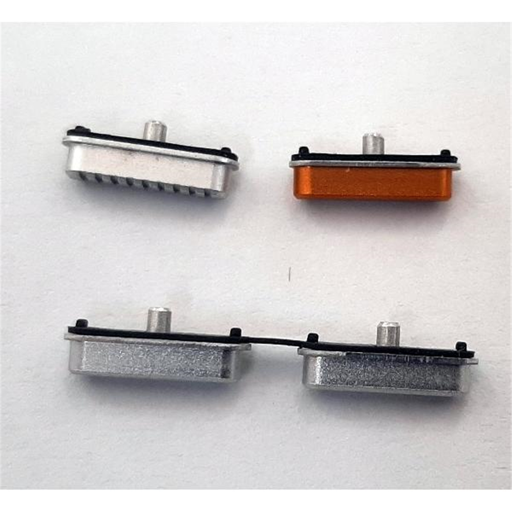 Set 4 botones platas para Caterpillar Cat s61 calidad premium