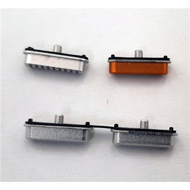 Set 4 botones platas para Caterpillar Cat s61 calidad premium