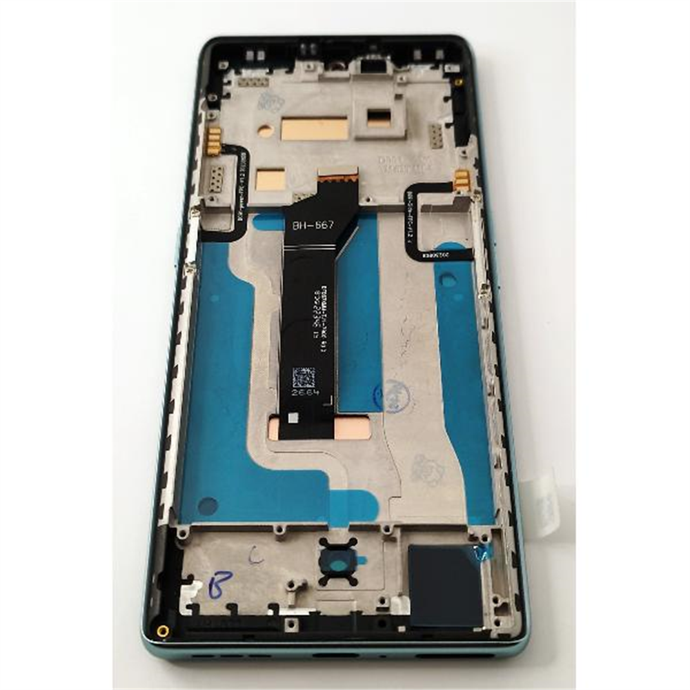 Pantalla lcd para Cubot Hafury Meet mas tactil negro con marco verde calidad premium