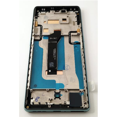 Pantalla lcd para Cubot Hafury Meet mas tactil negro con marco verde calidad premium
