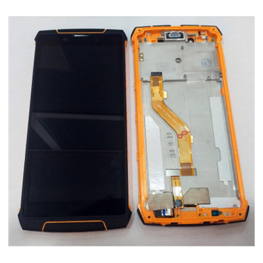 Cubot King Kong 3 pantalla lcd + tactil negro + marco naranja