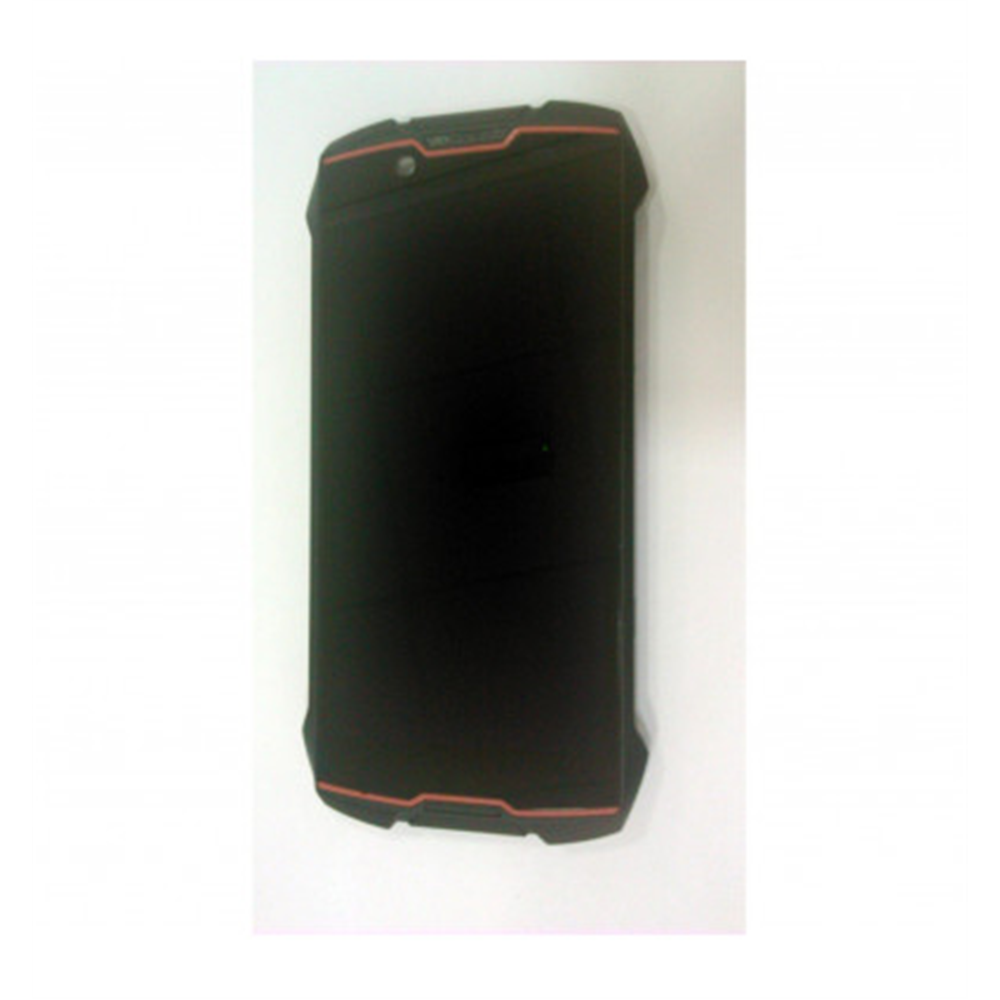 Pantalla lcd para Cubot King Kong Mini mas tactil negro mas marco rojo calidad premium