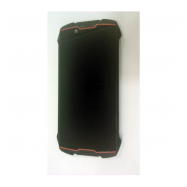Pantalla lcd para Cubot King Kong Mini mas tactil negro mas marco rojo calidad premium