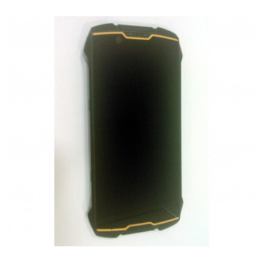 Pantalla lcd para Cubot King Kong Mini mas tactil negro mas marco naranja calidad premium