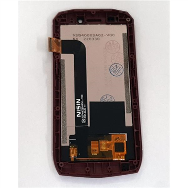Pantalla lcd para Cubot Pocket mas tactil negro mas marco rojo calidad premium