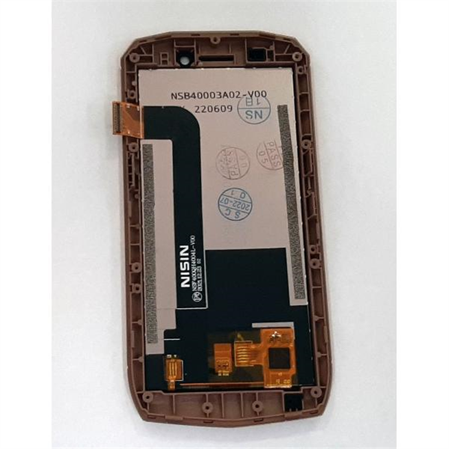 Pantalla lcd para Cubot Pocket mas tactil negro mas marco dorado calidad premium