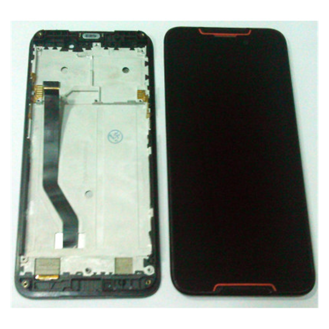 Pantalla LCD mas tactil negro mas marco rojo para Cubot Quest Calidad Premium