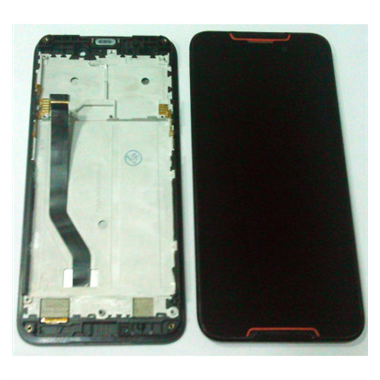 Pantalla LCD mas tactil negro mas marco rojo para Cubot Quest Calidad Premium