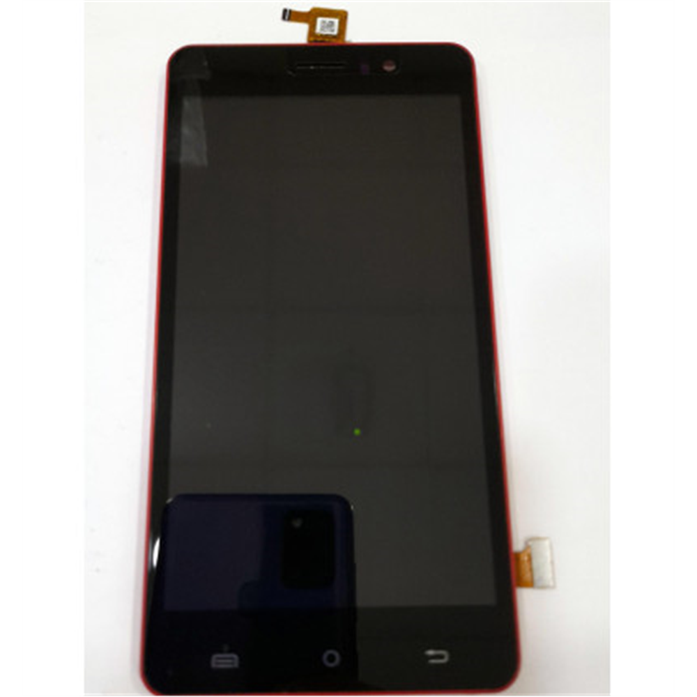 Pantalla lcd para Cubot Rainbow mas tactil negro mas marco rojo calidad premium