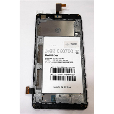 Pantalla lcd para Cubot Rainbow mas tactil negro mas marco negro calidad premium
