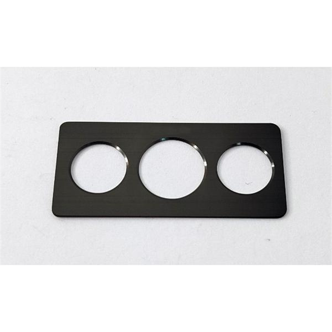 Cristal de camara con marco negro para Doogee Blade 10 calidad premium