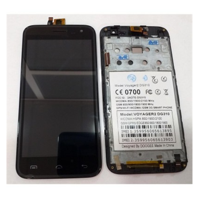 Doogee DG310 pantalla lcd + tactil negro + marco negro