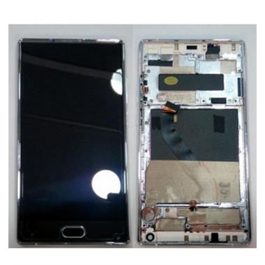Pantalla LCD para Doogee Mix mas tactil negro mas marco plateado