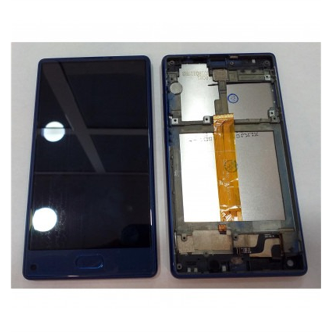 Doogee Mix Lite pantalla lcd + tactil negro + marco azul