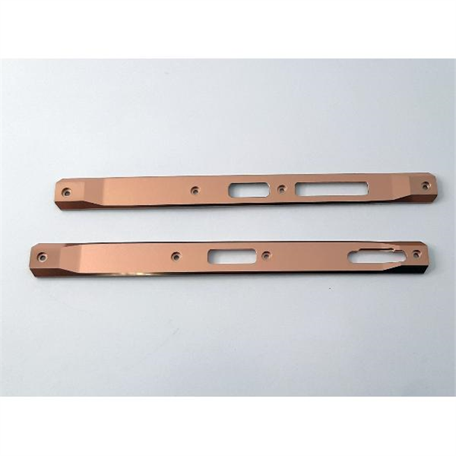 Set 2 embellecedor lateral dorado para Doogee S110 calidad premium
