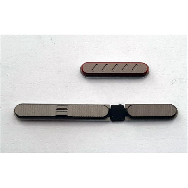 Set 2 botones gris para Doogee S58 Pro calidad premium