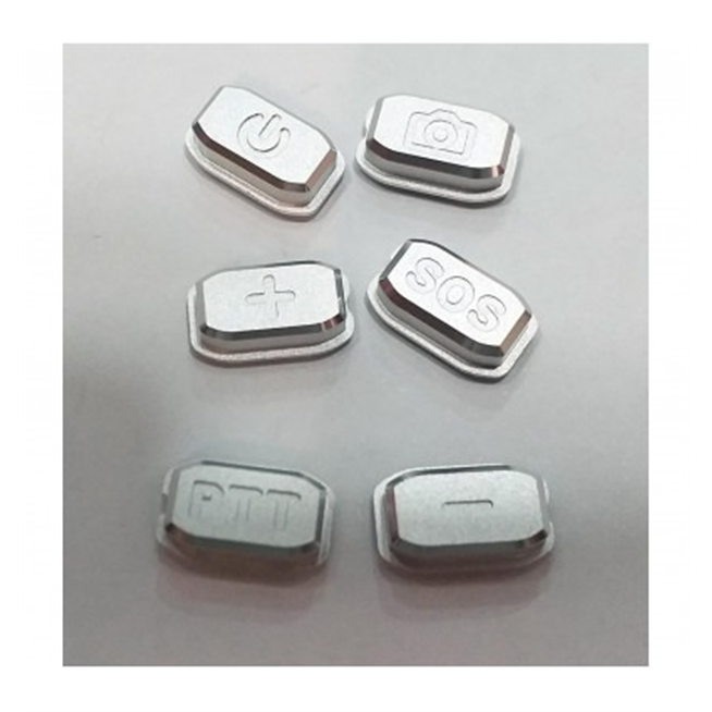 Doogee S60 set 6 botones plata