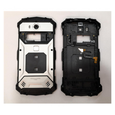 Tapa trasera o tapa bateria plateada para Doogee S60 Lite