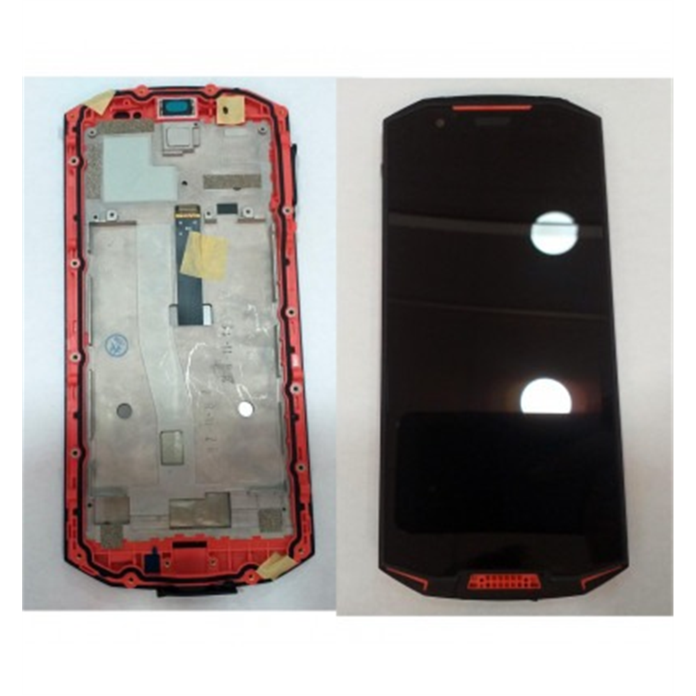 Doogee S70 pantalla lcd + tactil negro + marco rojo