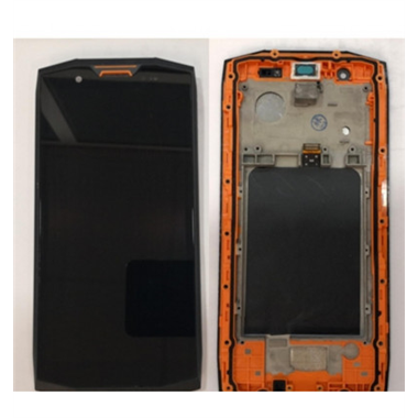 Pantalla LCD para Doogee S80 S80 Lite mas tactil negro mas marco naranja
