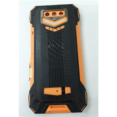 Carcasa trasera o tapa trasera negra naranja para Doogee S89