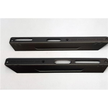 Set 2 embellecedores laterales gris para Doogee S89 calidad premium
