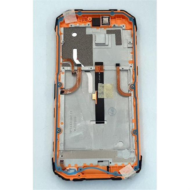 Pantalla lcd para Doogee S96 Pro mas tactil negro mas marco naranja calidad premium