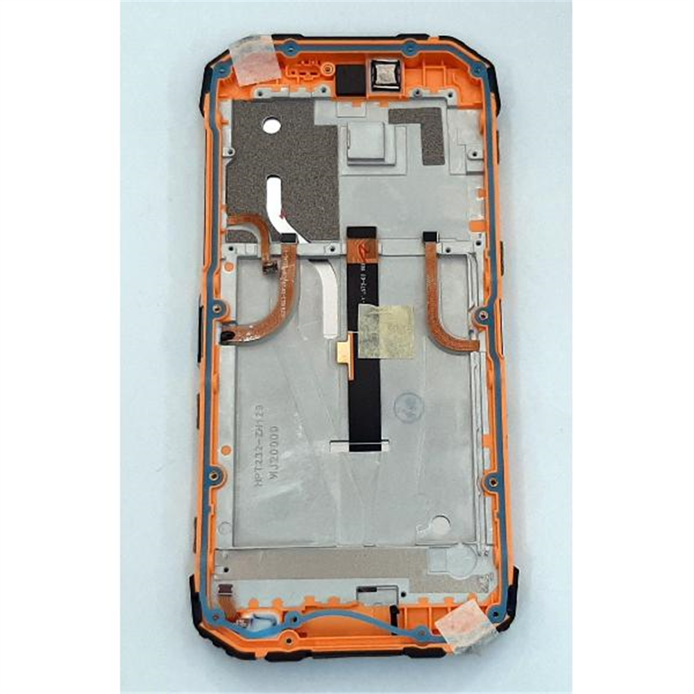 Pantalla lcd para Doogee S96 Pro mas tactil negro mas marco naranja calidad premium