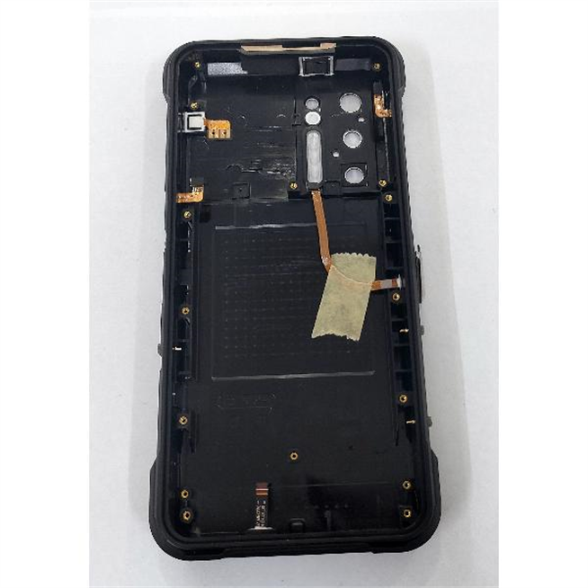 Tapa trasera o tapa bateria negra para Doogee S97 Pro mas boton naranja
