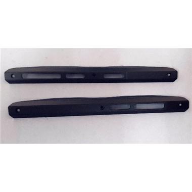 Set 2 embellecedores laterales negros para Doogee S98 calidad premium
