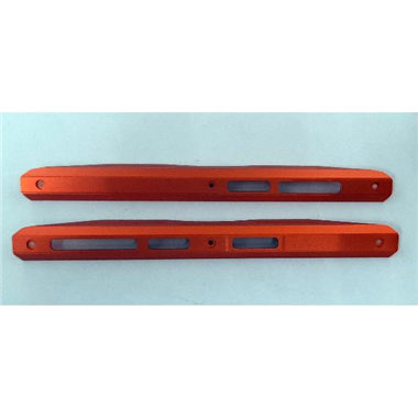Set 2 embellecedores laterales naranjas para Doogee S98 calidad premium