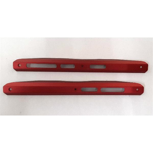Set 2 embellecedores laterales rojos para Doogee S98 calidad premium