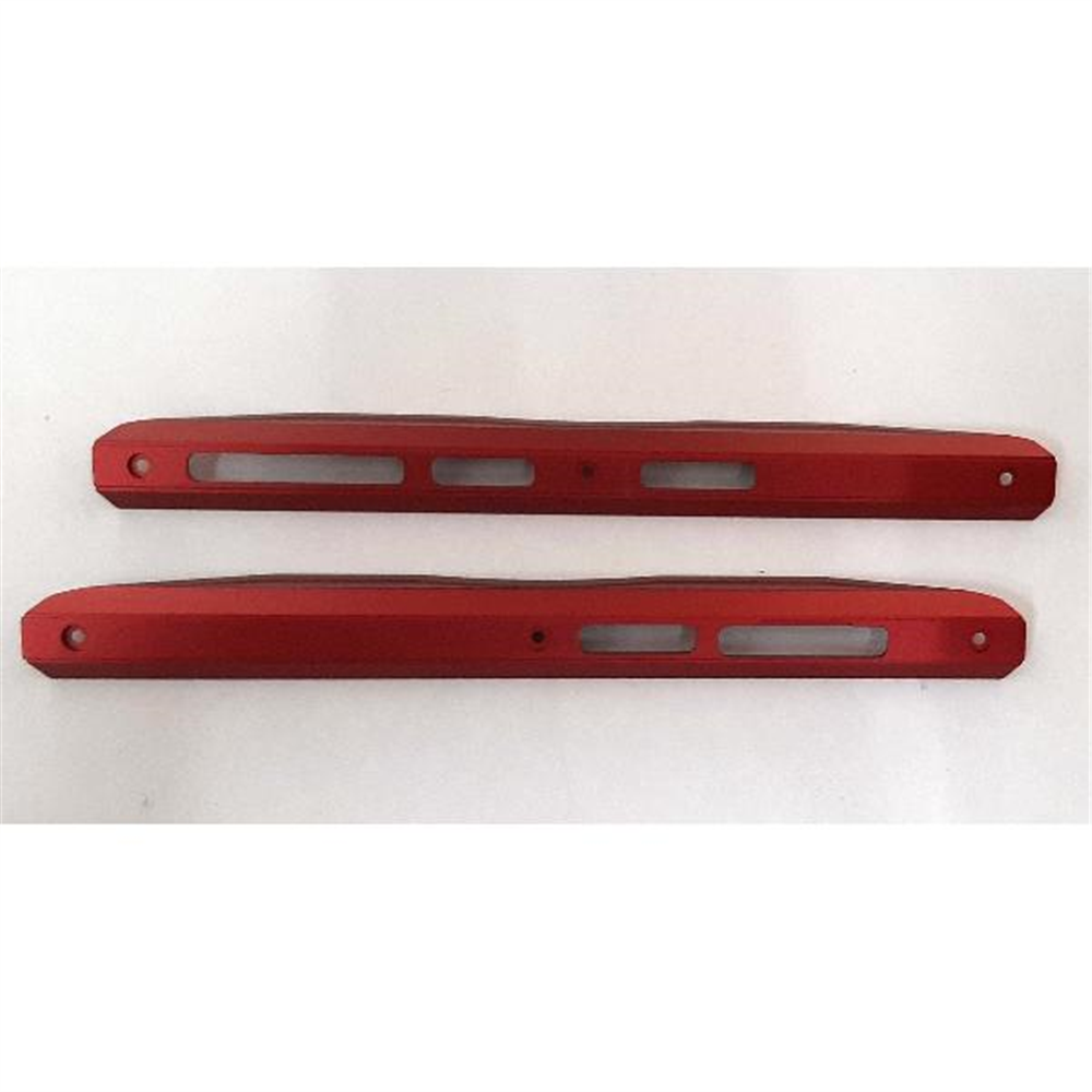 Set 2 embellecedores laterales rojos para Doogee S98 calidad premium