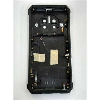 Tapa trasera o tapa bateria negra para Doogee V10 5G mas boton rojo