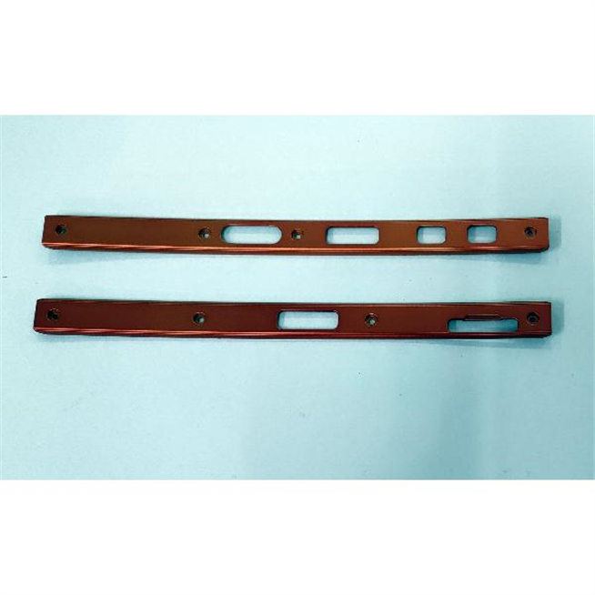 Set 2 embellecedores laterales naranjas para Doogee V10 5G calidad premium